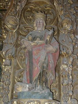 Escultura/pedra - Retábulo coro baixo-Evangelho
