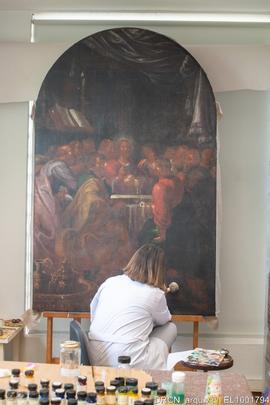 Atelier Porto Restauro, Nave, Tela Última Ceia, Pintura de cavalete