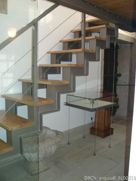 Escada de acesso ao núcleo museológico