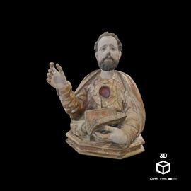 Busto-relicário - Santo com livro