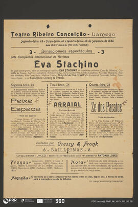 Peixe Espada; Arraial; Zé dos Pacatos