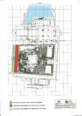 Planta da Localização da Intervenção Arqueológica