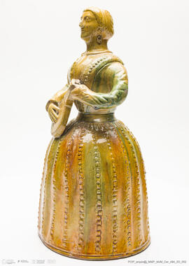 Garrafa: Mulher Tocando Guitarra