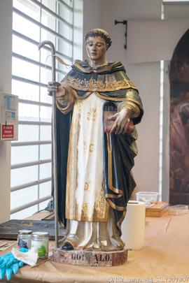 Atelier Porto Restauro, Capela-mor, Alçado Sul , Escultura S. Gonçalo