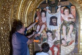 Nave, Alçado Sul, Retábulo Calvário, Relevo, Recolocação