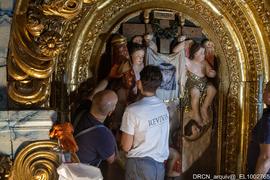 Nave, Alçado Sul, Retábulo Calvário, Relevo, Recolocação