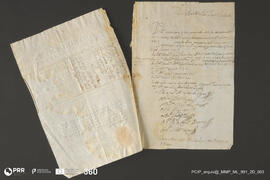 Carta das missas rezadas