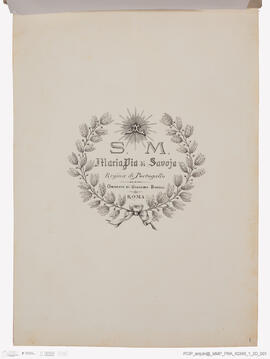 Álbum de fotografias morte rei Vítor Emanuel II