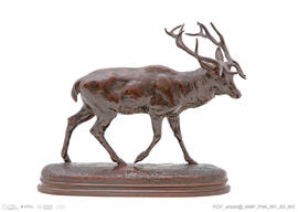 Antoine-Louis Barye - Veado em marcha