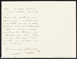 Carta de Carlos Reis para o José Malhoa