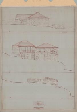 Levantamento de Edificações - Núcleo A - Alçados: Noroeste e Sudoeste [s.d.]