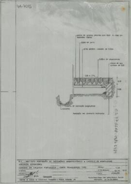 Arranjos Exteriores -  Caminho em Calçada Portuguesa - Corte Transversal  (1999-03)