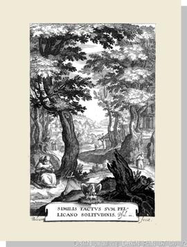 Página de rosto da obra “Sylva anachoretica Aegypti et Palaestinae”