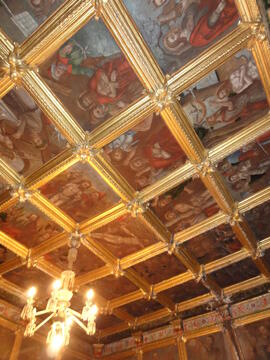 Pinturas de caixotões – Teto da sacristia