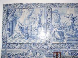 Parede decorada com azulejo