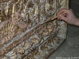Frontal retábulo coro baixo-acção restauro PR