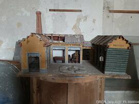 Maquete de fábrica de açúcar