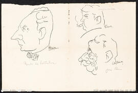 Caricaturas de Conde de Fontalva, Virgílio Móra e José Rino