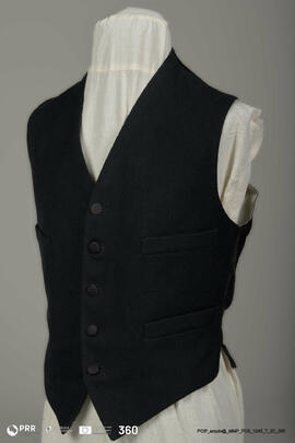 Colete preto de homem