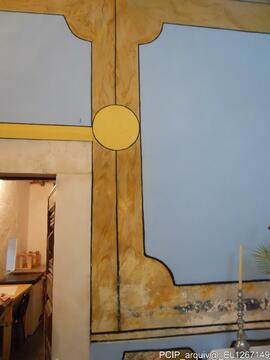 Detalhe da pintura de parede
