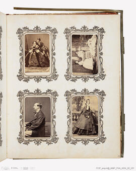 Álbum com retratos de membros das famílias reais europeias