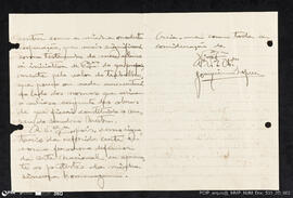 Carta de Joaquim Lopes