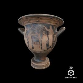 Krater-de-sino de estilo ático de figuras vermelhas