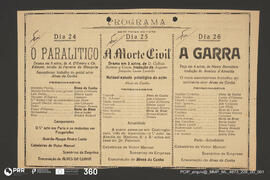 O Paralitico; A Morte Civil; A Garra