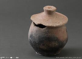 Urna cinerária com testo