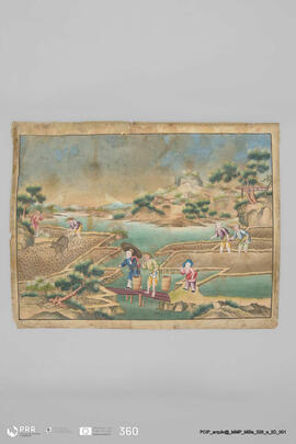 Título desconhecido (Cena quotidiana da vida chinesa: cultura do arroz)