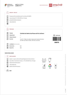 Livro Nº 4 - Diário de Receita e Despeza da Venerável Confraria do Senhor dos Passos de São João ...