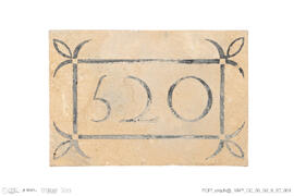 Placa com número 520