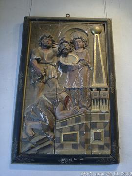 Relevo sobre madeira-São João Baptista-Museu