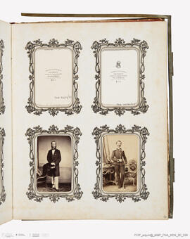 Álbum com retratos de membros das famílias reais europeias