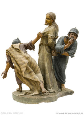 Paixão de Cristo: Cristo e Guardas do Templo (do conjunto Jesus em casa de Herodes)