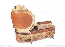 Chaise-longue/ conj. de 3 móveis de assento