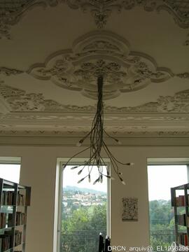 Biblioteca – Teto em estuque