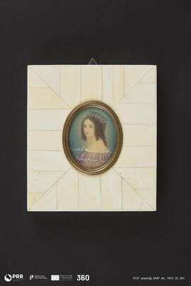 Retrato miniatura de Alexandra Amália da Baviera (Miniatura)