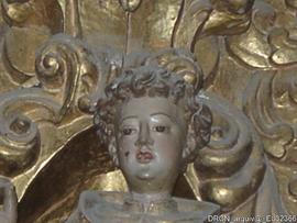 Escultura São Bernardo-Retábulo coro baixo-Epístola