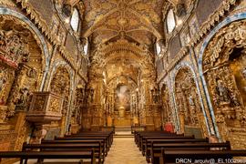 Nave igreja, Perspetiva capela-mor e alçados