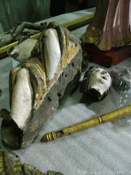 Restauro de imagens da capela (visita ao atelier de restauro)