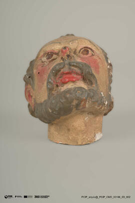 Cabeça de santo (imagem articulada)