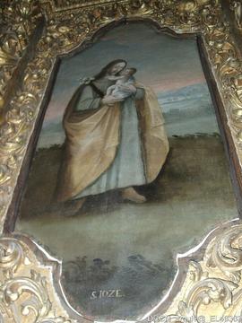 Pintura cavalete - cadeiral - restauro Carlos Nodal - recolocação