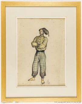 Pescador em trajo de trabalho