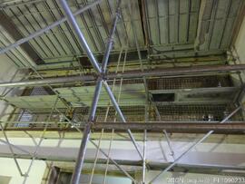 Coro alto – Estrutura de andaimes