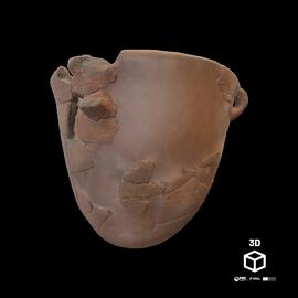 Vaso com decoração impressa