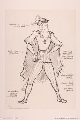 Figurino da ópera D. Duardos e Flérida / Teatro Nacional de S. Carlos