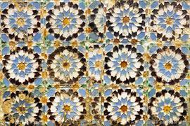 Azulejo padrão hispano -árabe