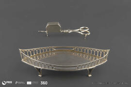 Bandeja e tesoura de apagar pavios