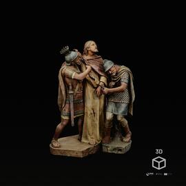 Paixão de Cristo: Cristo e Guarda Romano (do conjunto Jesus perante Pilatos)